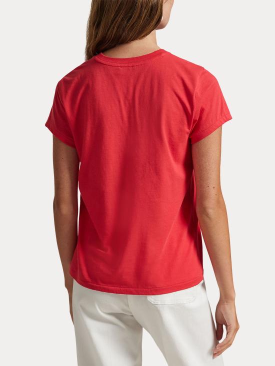 25FW 랄프 로렌 반팔 티셔츠 211898698 035 Red - RALPH LAUREN