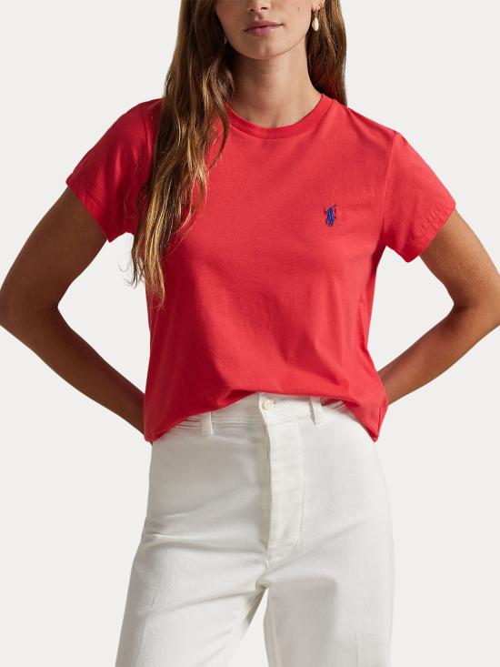 25FW 랄프 로렌 반팔 티셔츠 211898698 035 Red - RALPH LAUREN