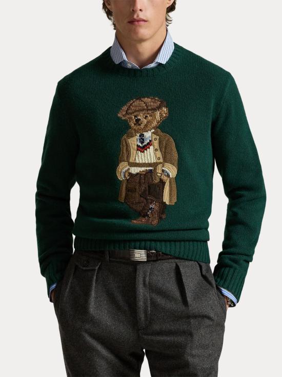 25FW 랄프 로렌 스웨터 710978308 001 Green - RALPH LAUREN