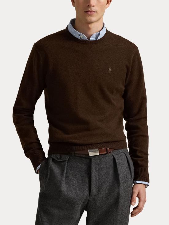 25FW 랄프 로렌 스웨터 710974148 011 Brown - RALPH LAUREN