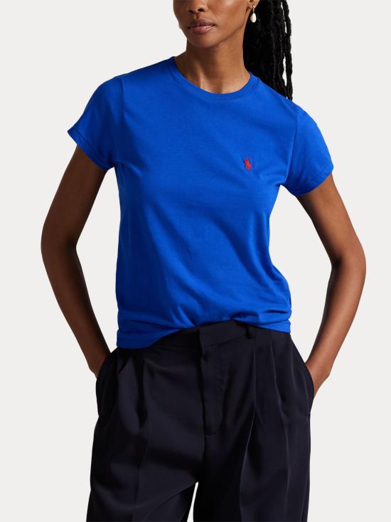 25FW 랄프 로렌 반팔 티셔츠 211898698 036 Blue - RALPH LAUREN