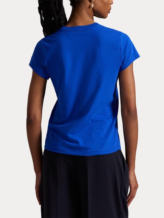 25FW 랄프 로렌 반팔 티셔츠 211898698 036 Blue - RALPH LAUREN