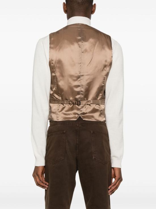 25FW 랄프 로렌 니트 베스트 715870653 002 Brown - RALPH LAUREN