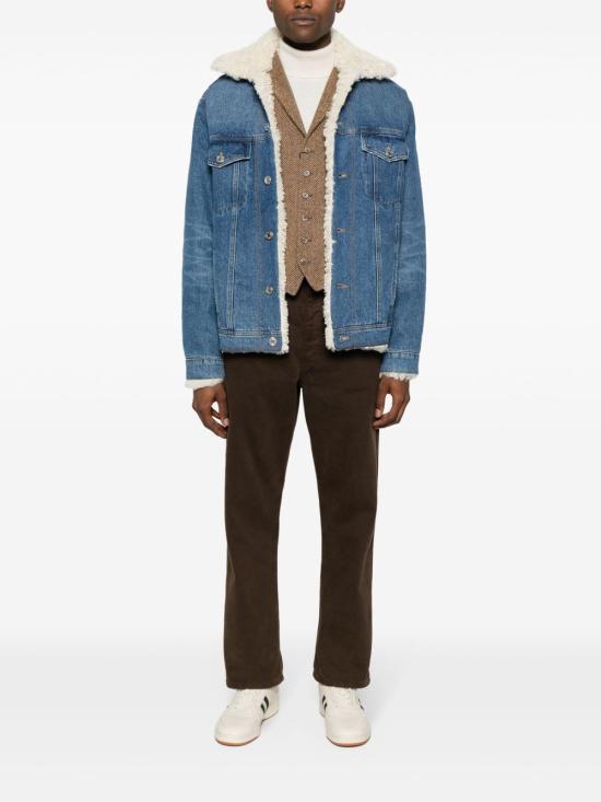 25FW 랄프 로렌 니트 베스트 715870653 002 Brown - RALPH LAUREN