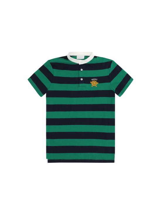 26SS [키즈] 구찌 폴로 셔츠 849670 XJHNS3026 Green mix