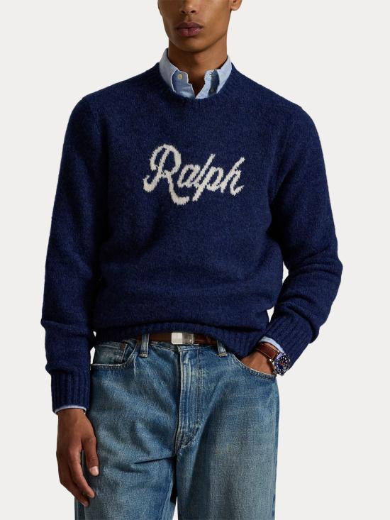 25FW 랄프 로렌 스웨터 710979098 001 Blue - RALPH LAUREN