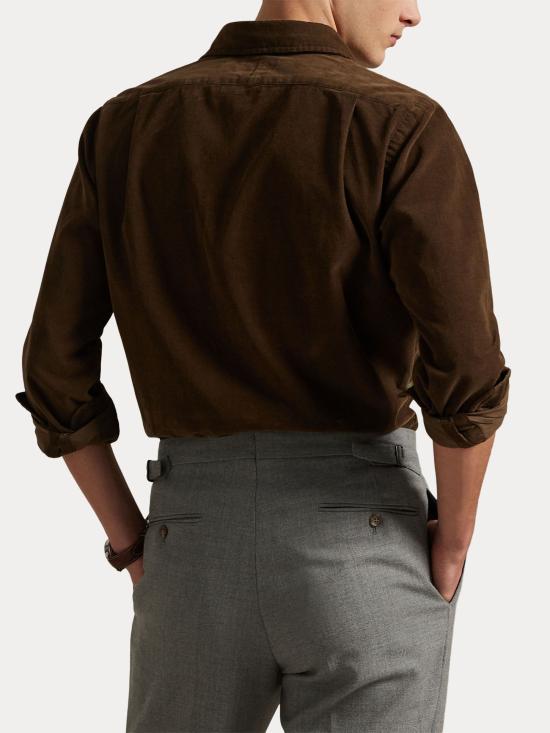 25FW 랄프 로렌 셔츠 710P00518 003 Brown - RALPH LAUREN