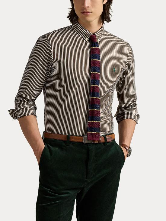 25FW 랄프 로렌 셔츠 710929344 026 Brown - RALPH LAUREN