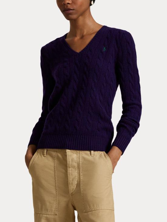 25FW 랄프 로렌 스웨터 211971866 010 Purple - RALPH LAUREN