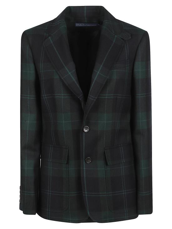 25FW 랄프 로렌 수트 자켓 211978386 001 Green