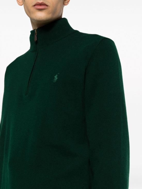 25FW 랄프 로렌 집업 니트 710876756 014 Green - RALPH LAUREN
