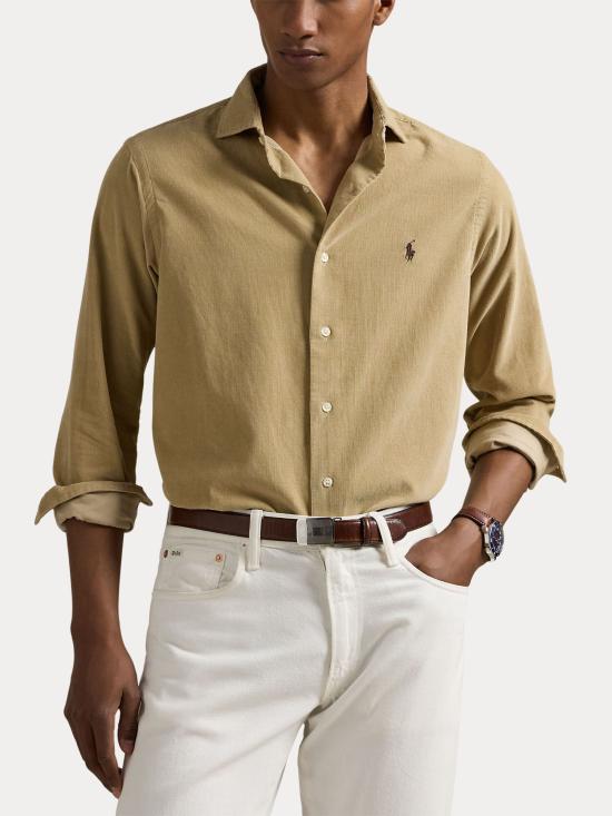 25FW 랄프 로렌 셔츠 710P00518 004 Beige - RALPH LAUREN