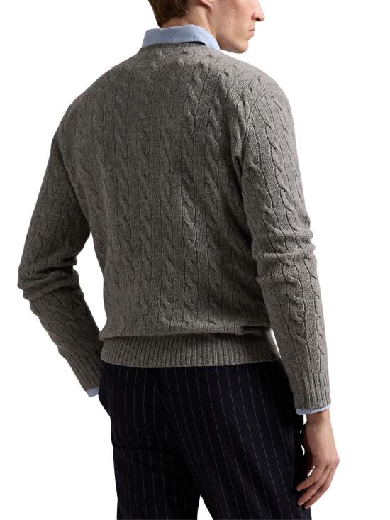 25FW 랄프 로렌 스웨터 710876762 012 Grey - RALPH LAUREN