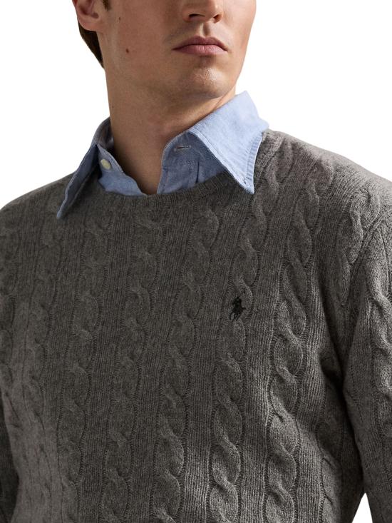 25FW 랄프 로렌 스웨터 710876762 012 Grey - RALPH LAUREN