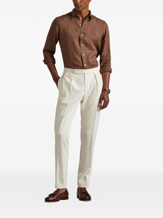 25FW 랄프 로렌 셔츠 710966295 006 Brown - RALPH LAUREN