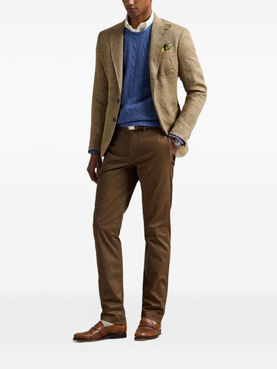 25FW 랄프 로렌 스트레이트 팬츠 710690138 117 Brown - RALPH LAUREN