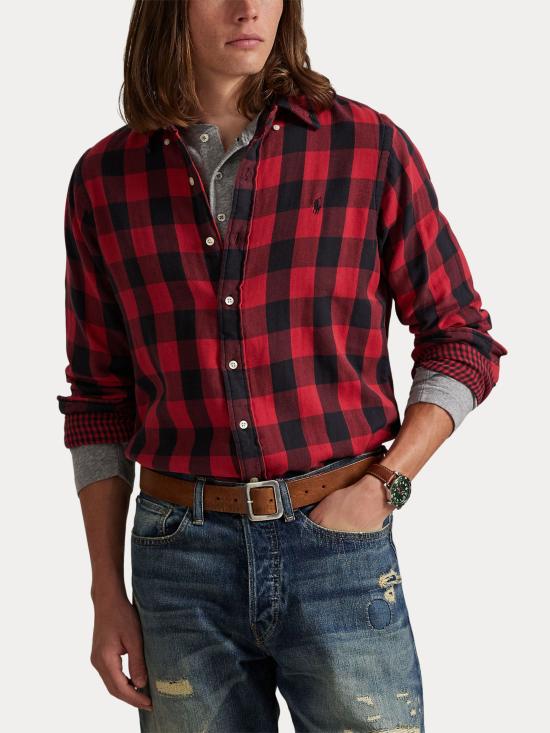 25FW 랄프 로렌 셔츠 710P00517 001 Red - RALPH LAUREN