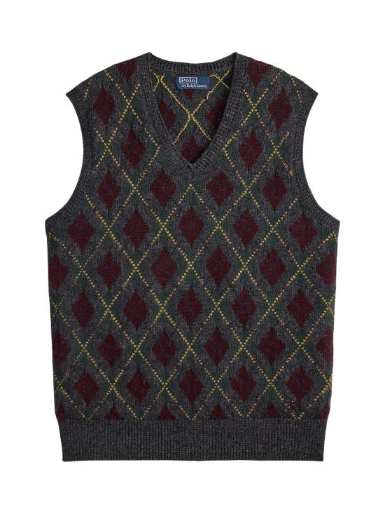25FW 랄프 로렌 니트 베스트 710978088 001 Grey