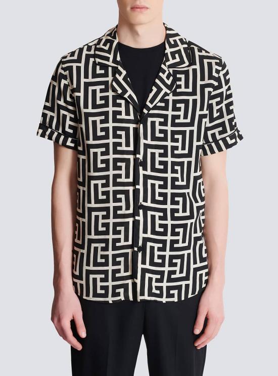 26SS 발망 셔츠 FH1HN011VD01 GFE Black - BALMAIN