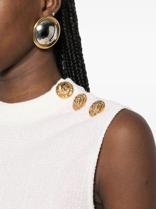 26SS 발망 블라우스 GF1AG850KJ48 OIB Pink - BALMAIN