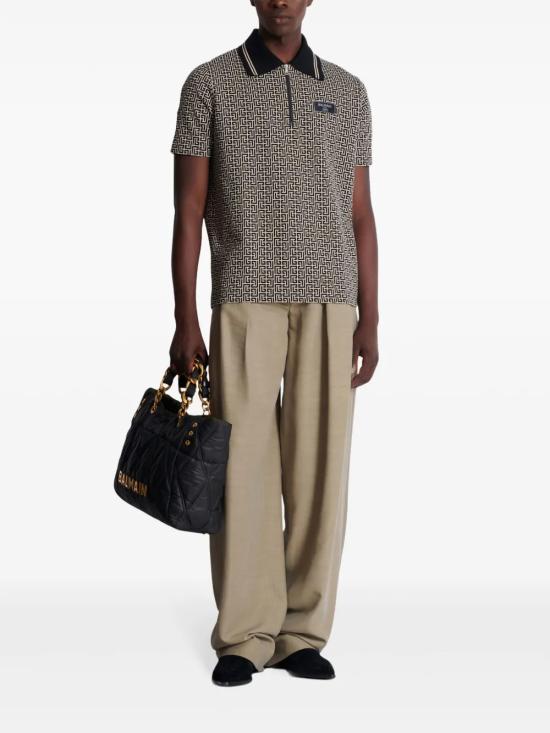 26SS 발망 폴로 티셔츠 EH1GC027BC90 GFE Black - BALMAIN