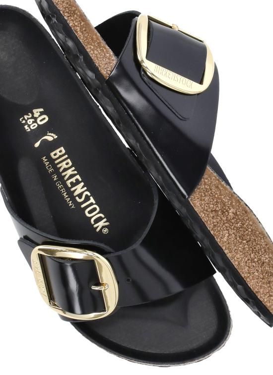 26SS 버켄스탁 샌들 1022650 MADRID BIG BUCKLE HEXSHINE BLA Black - BIRKENSTOCK