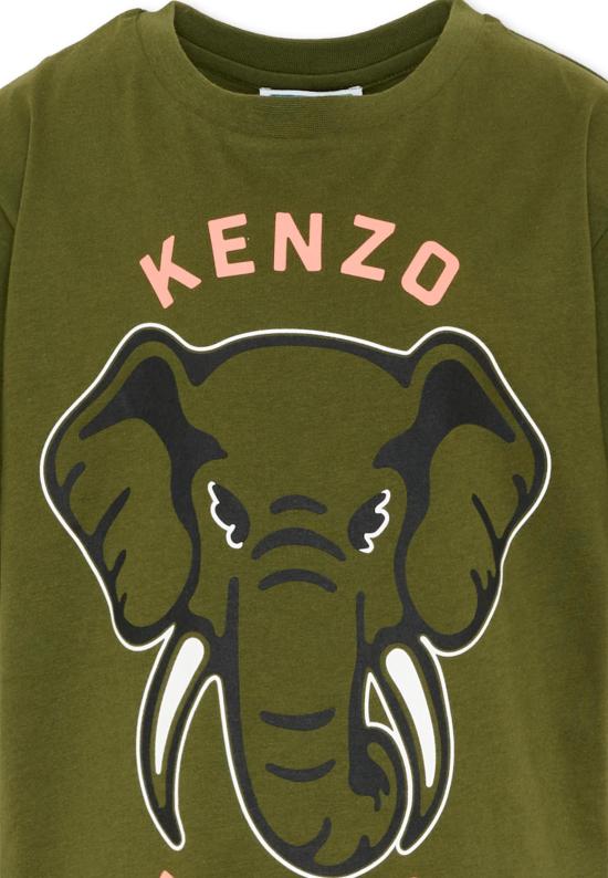 26SS [키즈] 겐조 티셔츠 K61803 64B GREEN - KENZO