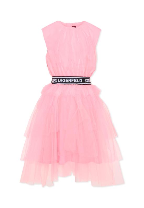 26SS [키즈] 칼라거펠트 원피스 Z31147 462 PINK