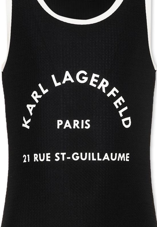 26SS [키즈] 칼라거펠트 원피스 수영복 Z31113 09B BLACK - KARL LAGERFELD