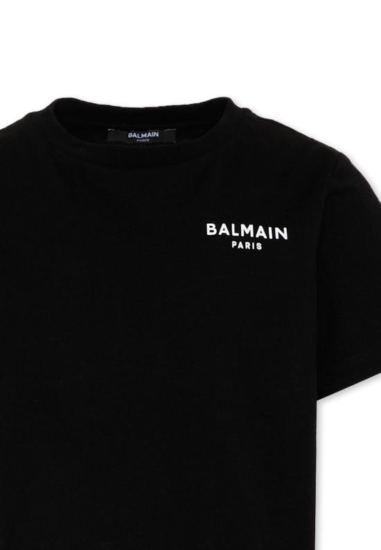 26FW [키즈] 발망 티셔츠 BY8R31 Z3672 930BC BLACK - BALMAIN