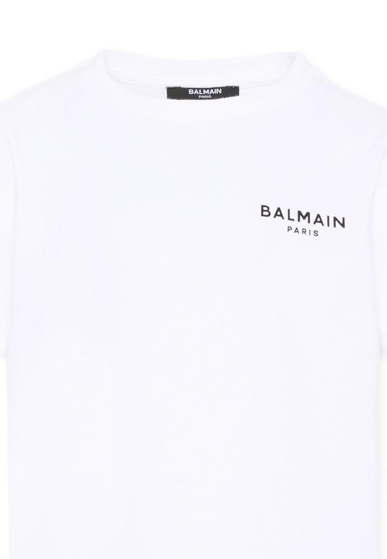 26FW [키즈] 발망 티셔츠 BY8R31 Z3672 100NE WHITE - BALMAIN