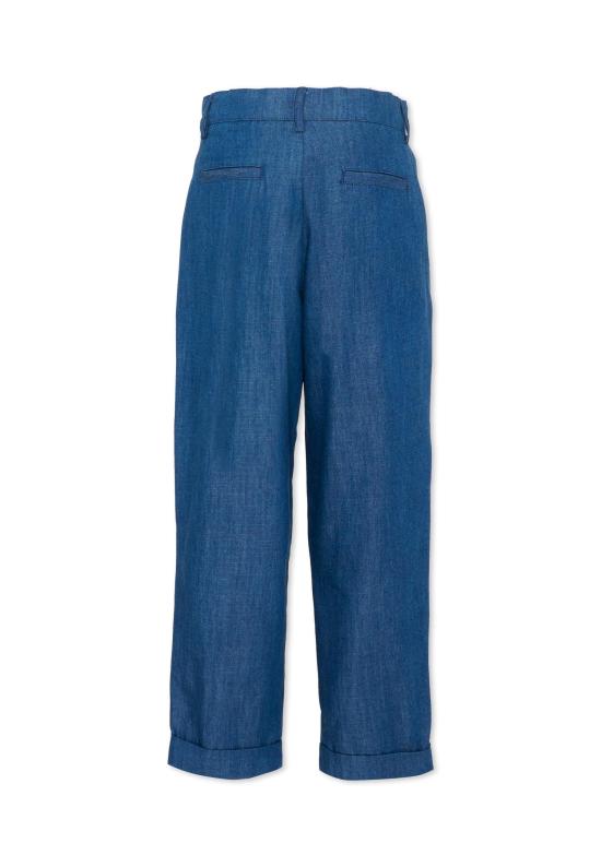 26SS [키즈] 발망 스트레이트 팬츠 BY6R50 P0588 625 BLUE - BALMAIN