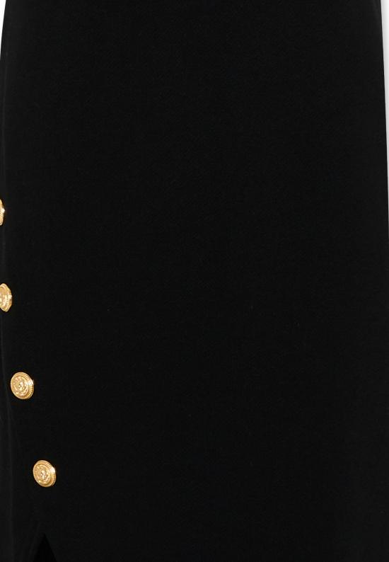 26FW [키즈] 발망 스커트 BY7B14 Z3183 930OR BLACK - BALMAIN