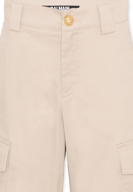 26SS [키즈] 발망 쇼츠/버뮤다 BY6R19 G0197 107 BEIGE - BALMAIN