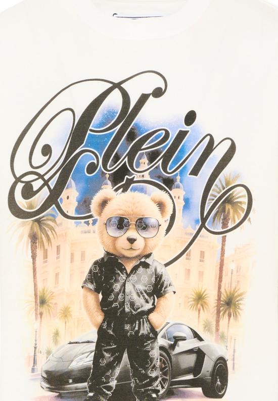 26SS [키즈] 필립 플레인 티셔츠 S6PHJBTH061 002 WHITE - PHILIPP PLEIN