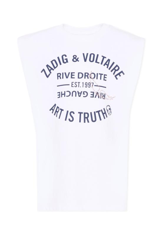 26SS [키즈] 자딕앤볼테르 티셔츠 X60535 10P WHITE