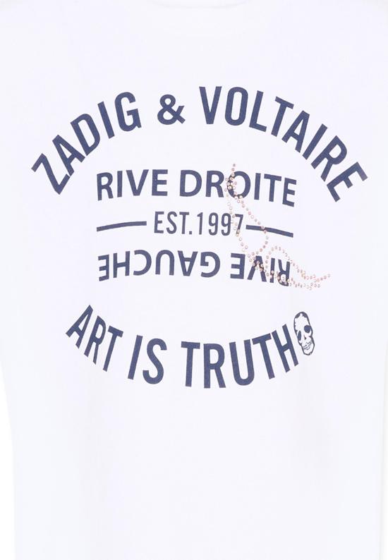 26SS [키즈] 자딕앤볼테르 티셔츠 X60535 10P WHITE - ZADIG & VOLTAIRE