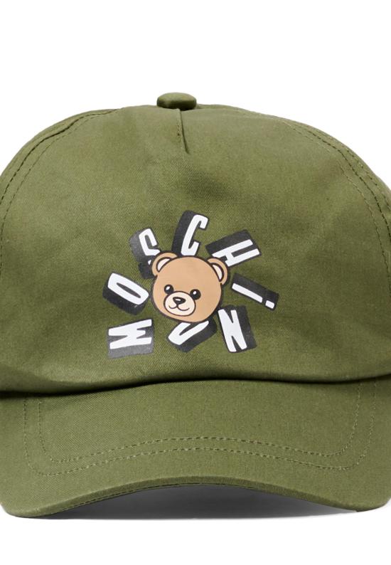 26SS [키즈] 모스키노 모자 HVX01N LOA00 30037 GREEN - MOSCHINO