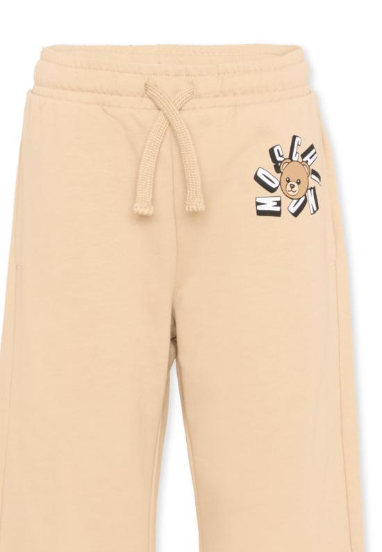26SS [키즈] 모스키노 트레이닝/조거 팬츠 HDP06Z LCA19 20829 BEIGE - MOSCHINO
