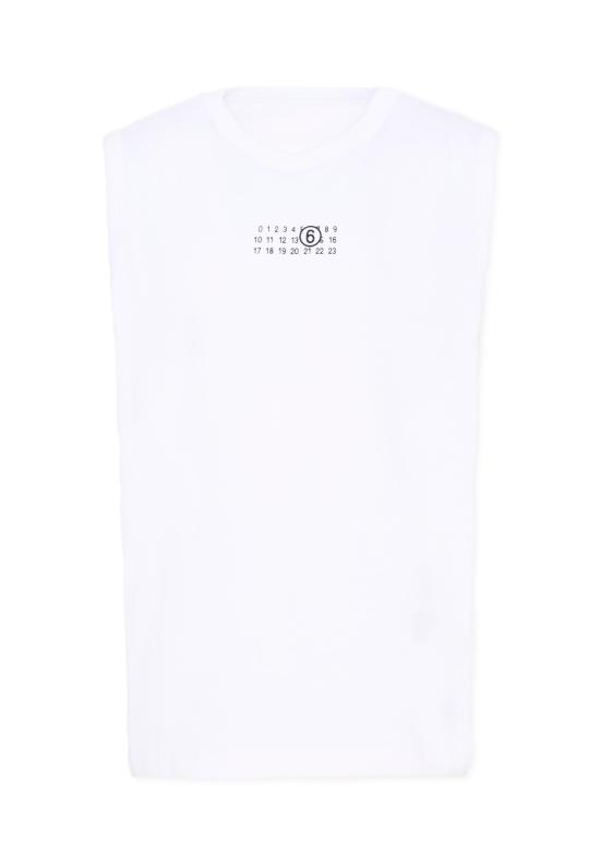 26SS [키즈] MM6 메종마르지엘라 트레이닝 상의 M60575 MM04I M6100 WHITE