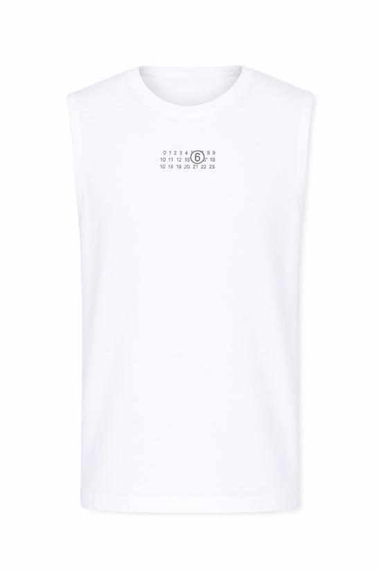 26SS [키즈] MM6 메종마르지엘라 트레이닝 상의 M60575 MM04I M6100 WHITE - MM6 MAISON MARGIELA