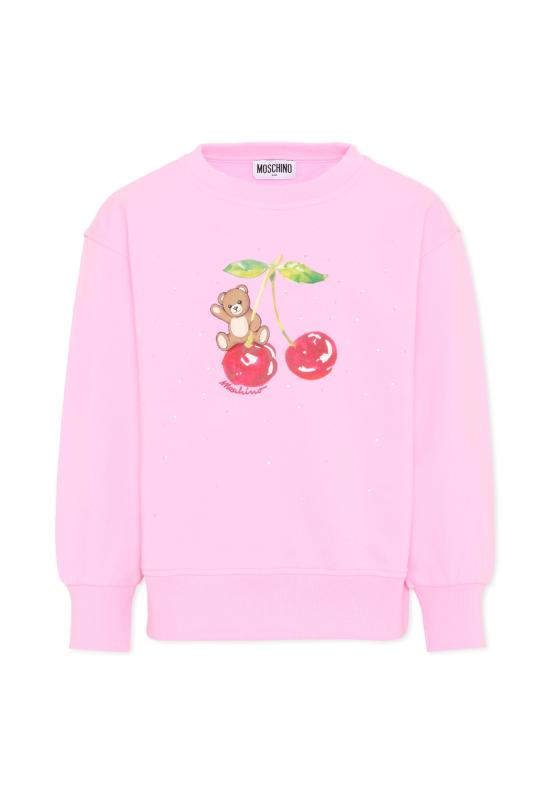 26SS [키즈] 모스키노 트레이닝 상의 HDF06O LDA25 51473 PINK