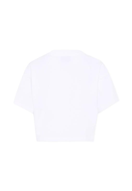 26SS [키즈] 모스키노 티셔츠 HDM072 LBA00 10101 WHITE - MOSCHINO