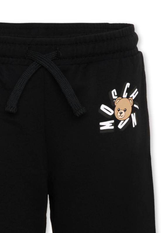 26SS [키즈] 모스키노 트레이닝/조거 팬츠 HDP06Z LCA19 60100 BLACK - MOSCHINO