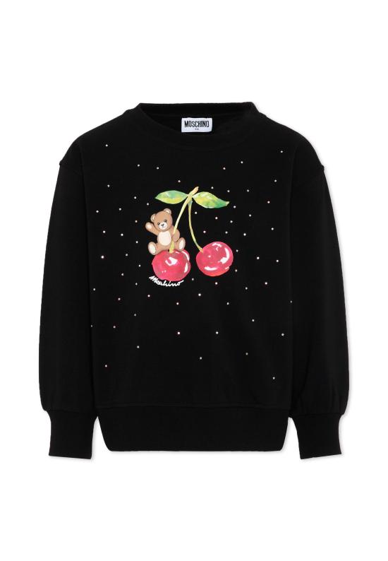 26SS [키즈] 모스키노 트레이닝 상의 HDF06O LDA25 60100 BLACK