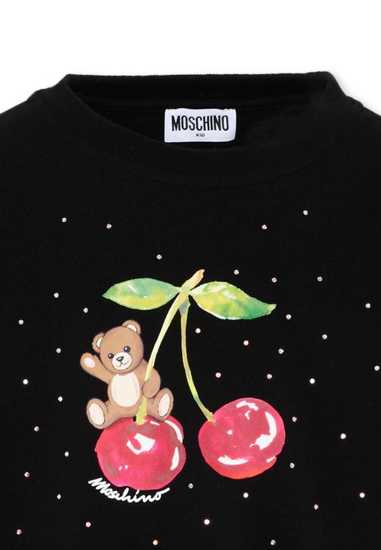 26SS [키즈] 모스키노 트레이닝 상의 HDF06O LDA25 60100 BLACK - MOSCHINO