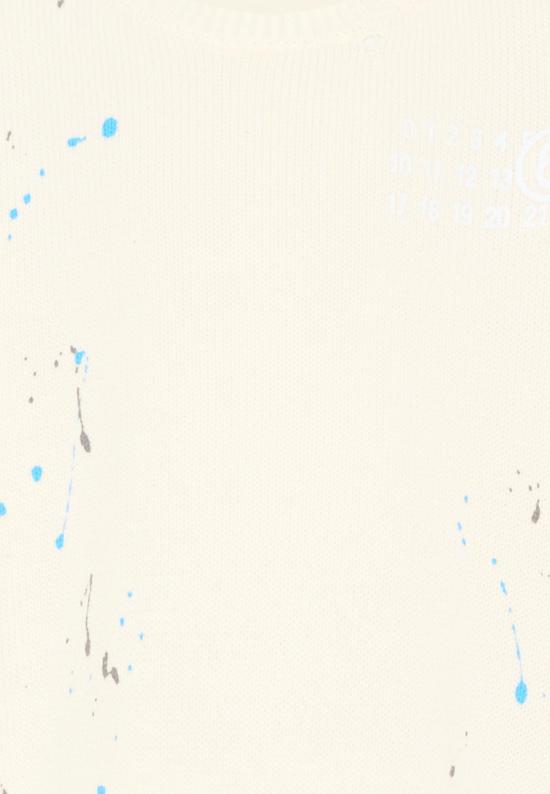 26SS [키즈] MM6 메종마르지엘라 니트/스웻셔츠 M61026 MM07Y M6101 IVORY - MM6 MAISON MARGIELA