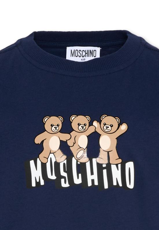 26SS [키즈] 모스키노 티셔츠 HUM05P LAA23 40016 BLUE - MOSCHINO