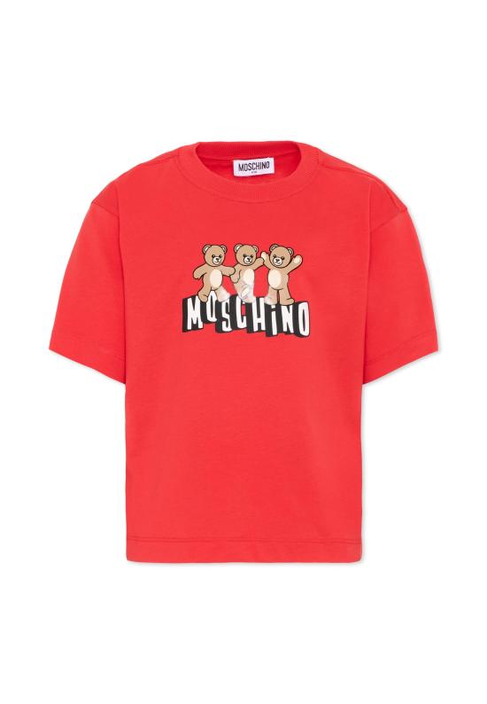 26SS [키즈] 모스키노 티셔츠 HUM05P LAA23 50109 RED