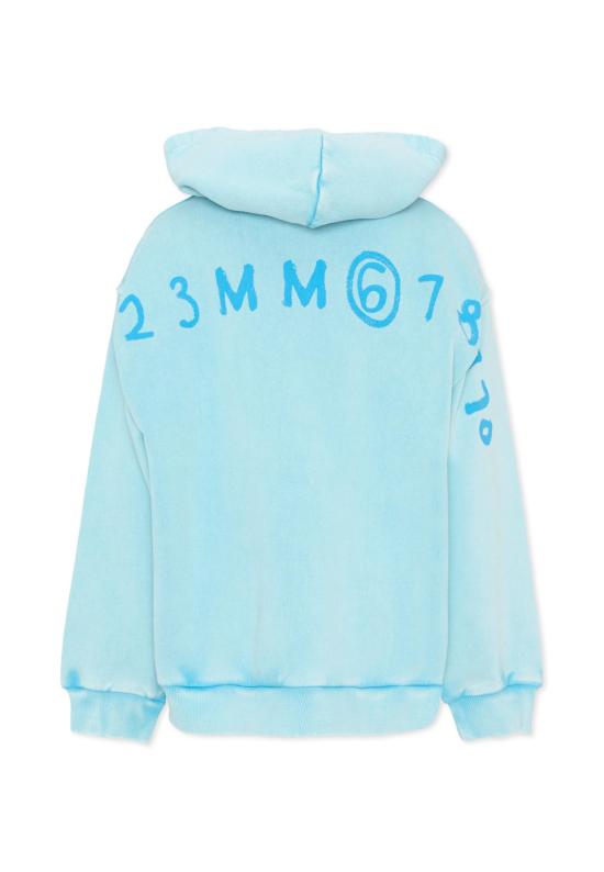 26SS [키즈] MM6 메종마르지엘라 니트/스웻셔츠 M60978 MM07L M6809 LIGHT BLUE - MM6 MAISON MARGIELA